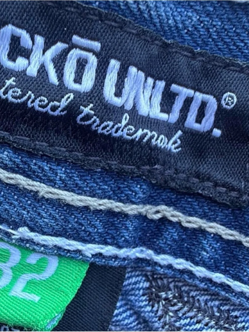 Y2K Ecko Unltd Embroidered Baggy Denim Jorts Jean Shorts